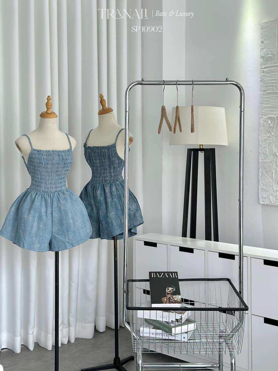 Jum jeans mềm chun ngực kh