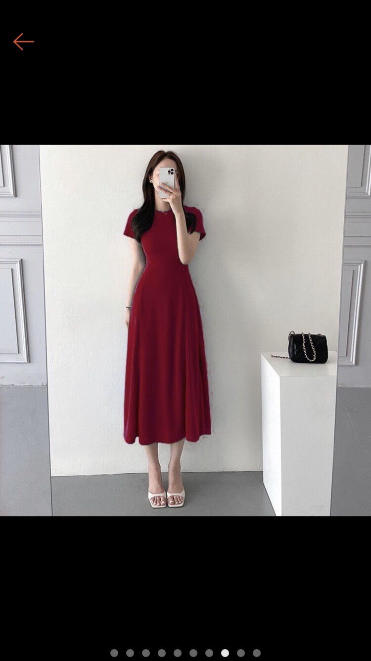 Đầm chữ A ôm dáng siêu xinh