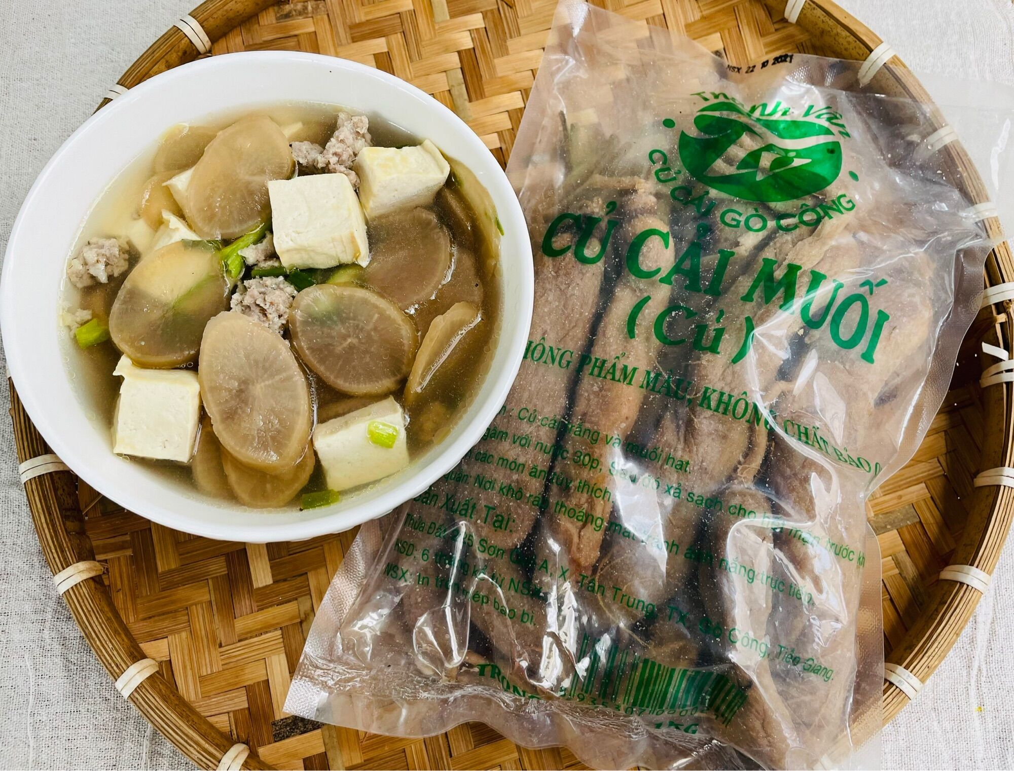 Củ cải muối (xá bấu) nguyên củ Gò Công - 1kg