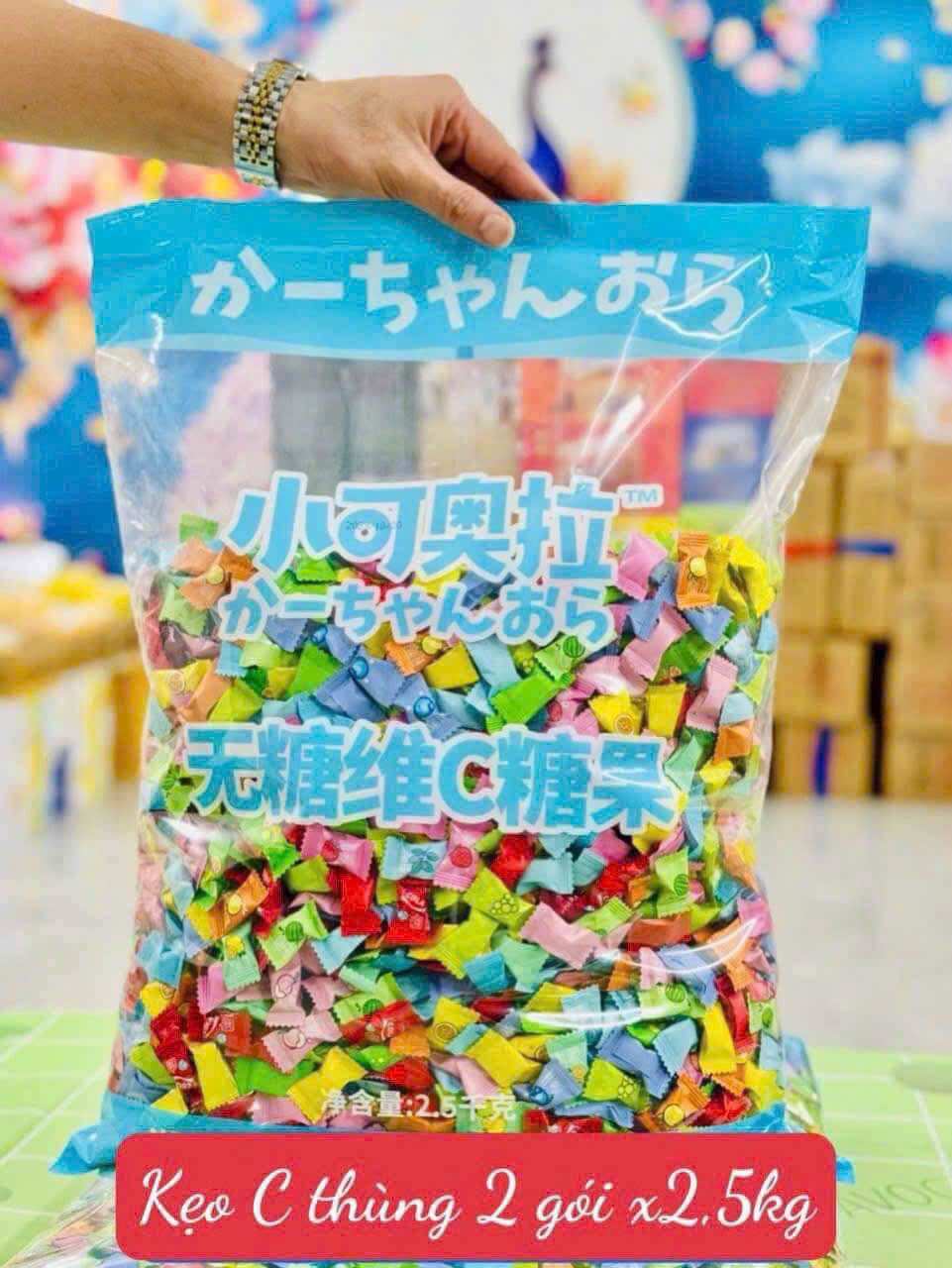 [ GIÁ SỈ- TÚI 2.5KG ] KẸO C TRÁI CÂY KHÔNG ĐƯỜNG LOẠI 1