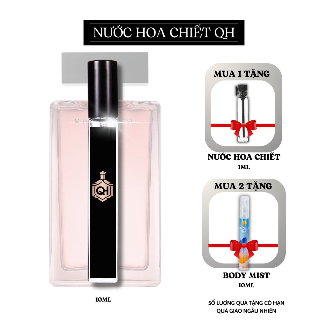 Nước hoa chiết nữ rodriguez musc noir rose for her nồng độ edp chiết 10ml cao cấp freeship - nước hoa qh