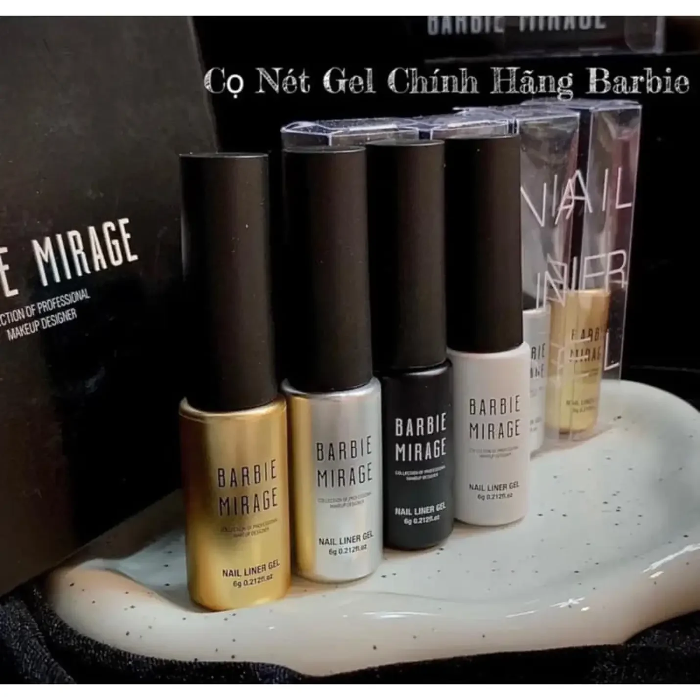 Gel vẽ cọ nét Barbie Mirage cao cấp lẻ chai