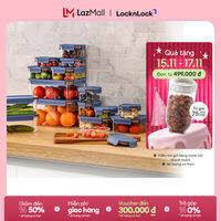 Hộp nhựa Tritan LocknLock Bisfree Modular Plus màu xanh navy