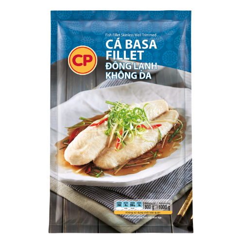 Cá Basa Phi Lê CP Đông Lạnh Gói 1KG - Ngon Tiện Lợi - Mâm Cơm Đủ Chất - CP Fresh Mart