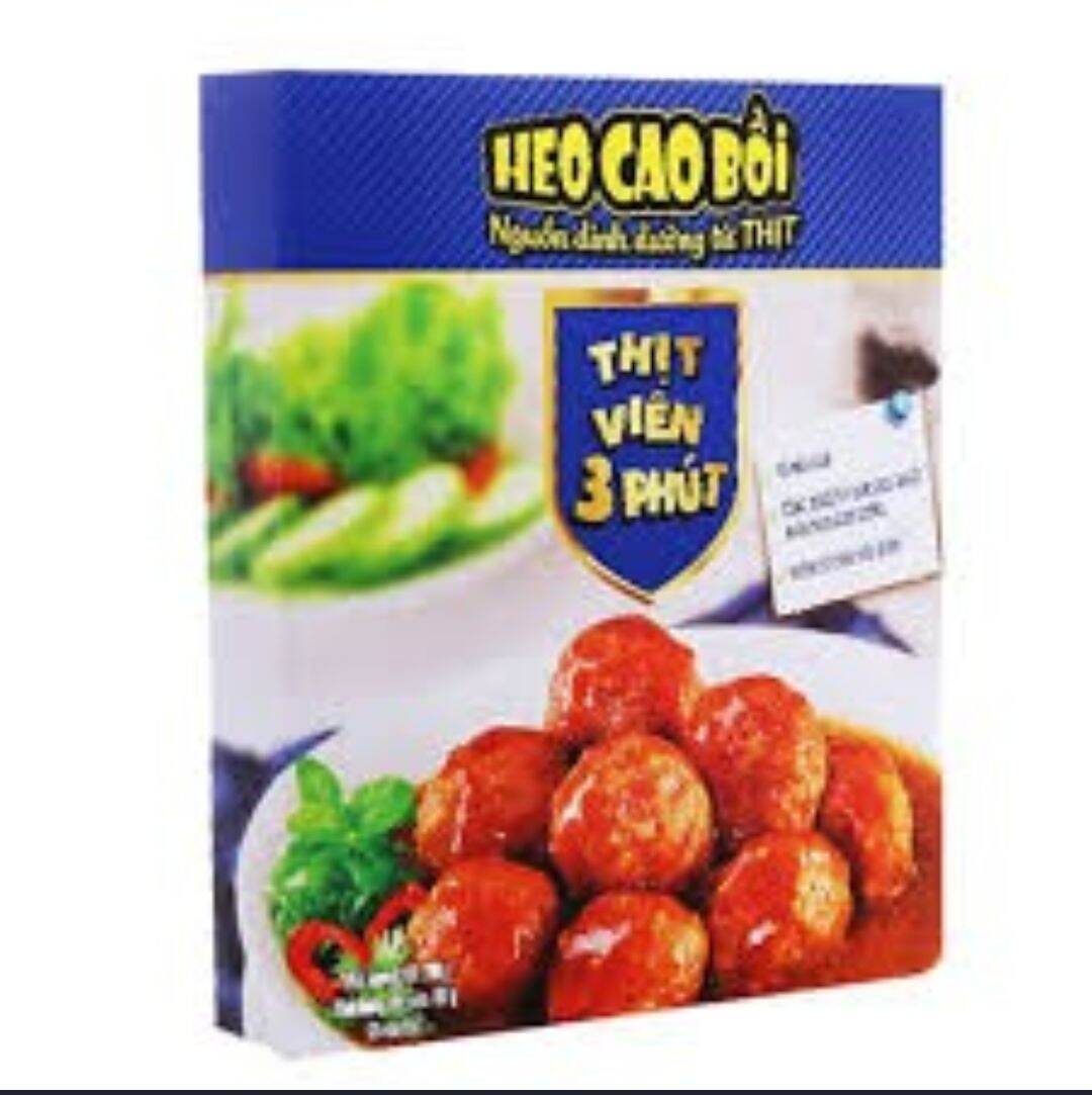 Thịt viên chiên 3 phút heo cao bồi gói lớn 400g