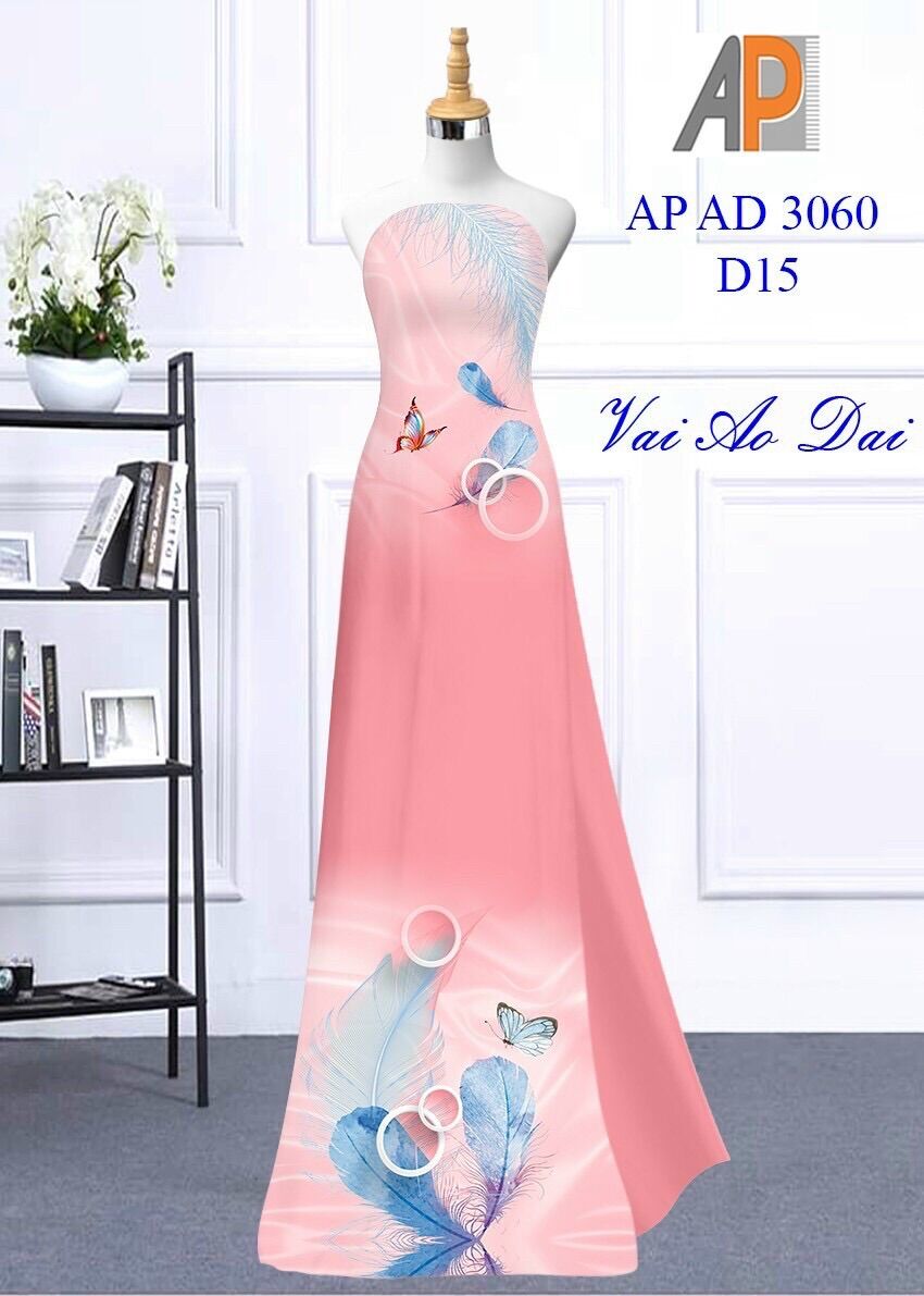 [HCM]Vải áo dài chiếc lá