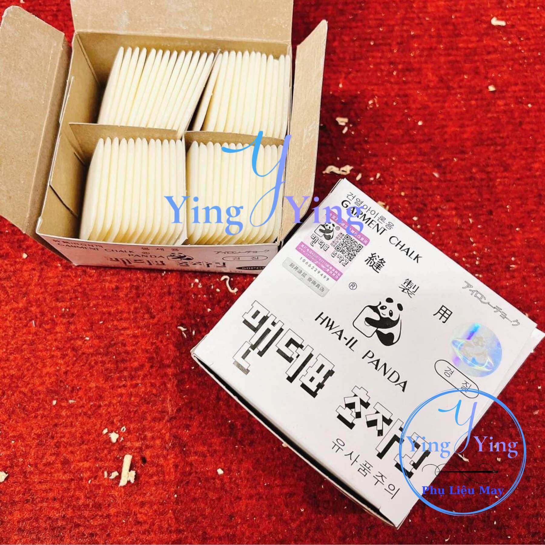 1 hộp 50 viên Phấn vẽ ủi bay Gấu Panda - Phấn sáp ủi bay hàng xịn loại 1 có tem chính hãng
