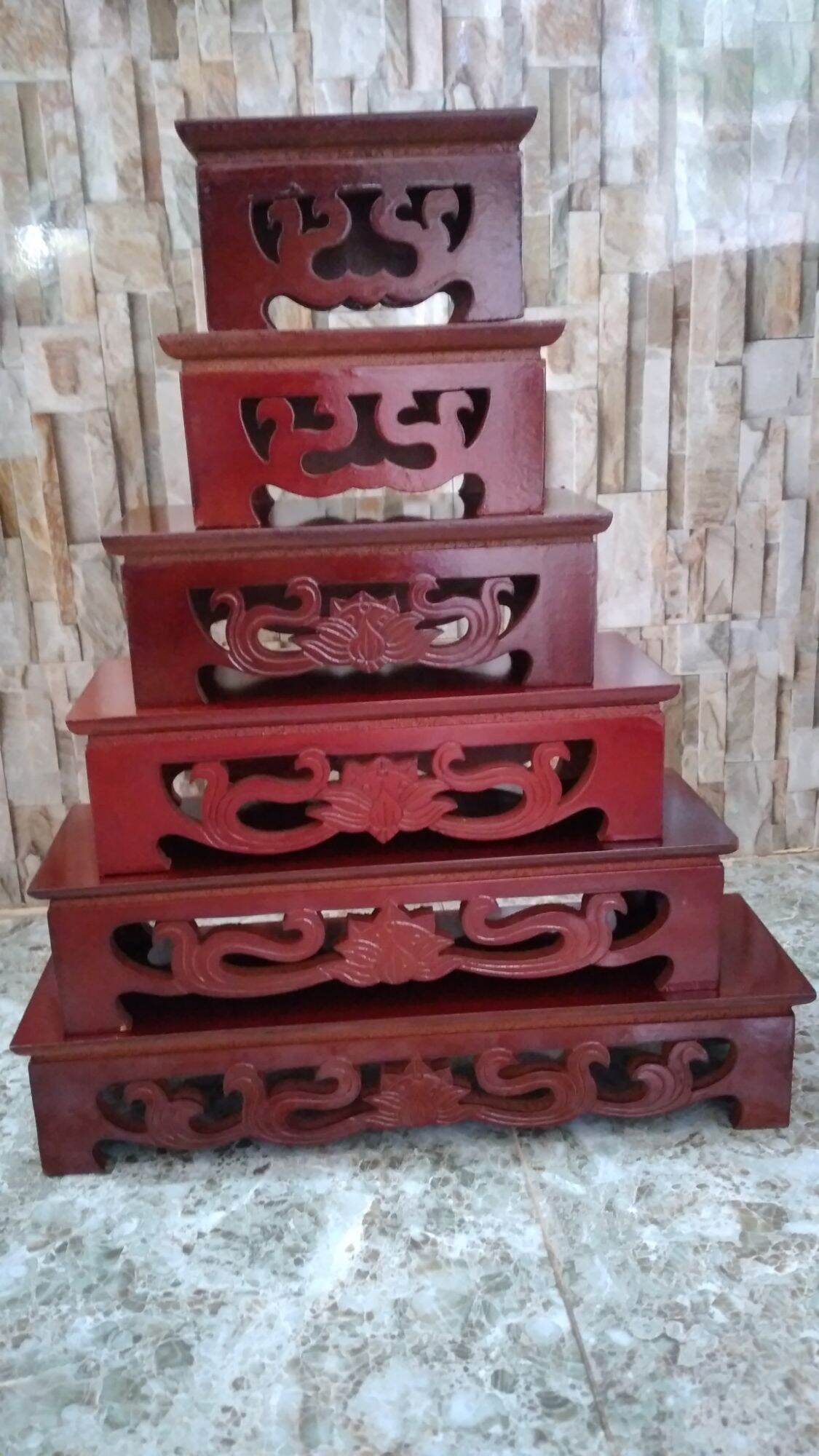 Đôn gỗ hình chữ Nhật (Gỗ MDF) để tượng thờ vật phẩm thờ Chung nước .Giá đỡ khung hình ( AC Thu Thập Mã vận chuyễn màu Xanh dưới sp để được giảm tiền vận chuyển)