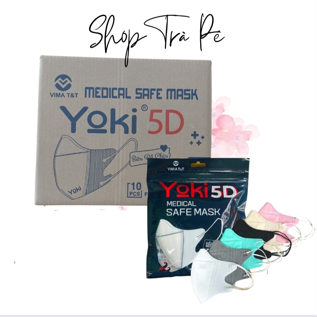 1 thùng 300 cái khẩu trang 5d yoki