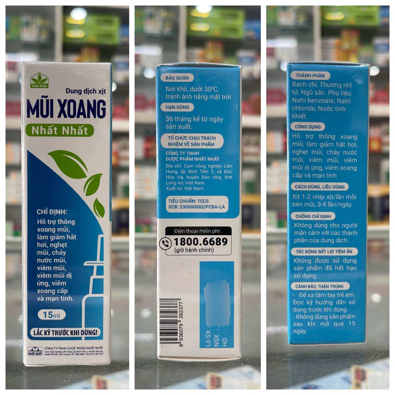 Dung dịch xịt mũi xoang nhất nhất - 15ml