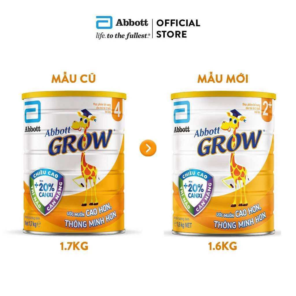 Sữa bột Abbott Grow 2+ (1600g)