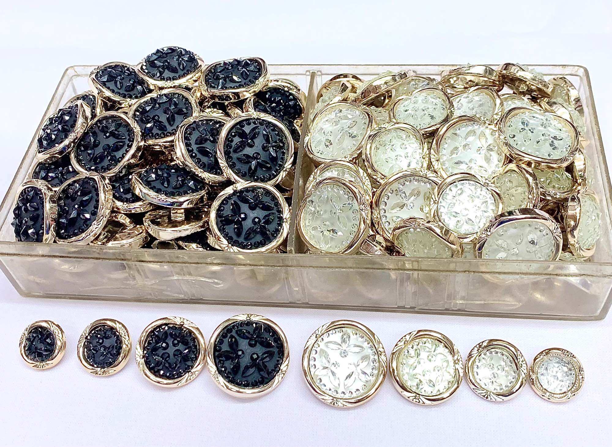 Set 5 nút kiểu đẹp và sang trọng dùng kết áo khoác, áo vét, áo kiểu