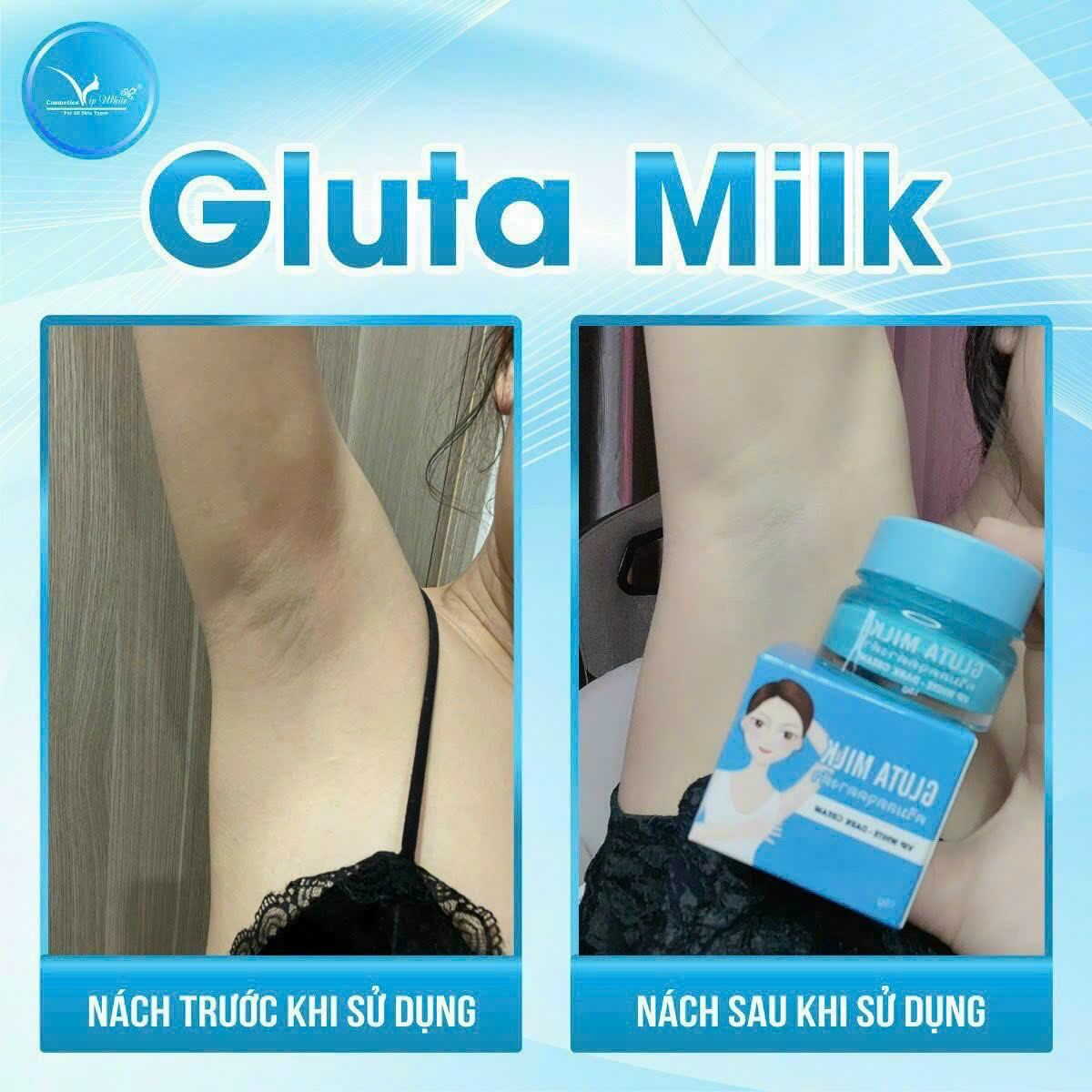 Kem hỗ trợ giảm thâm nách Gluta milk