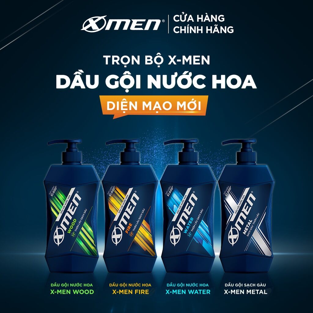 Dầu gội nước hoa Xmen 650g