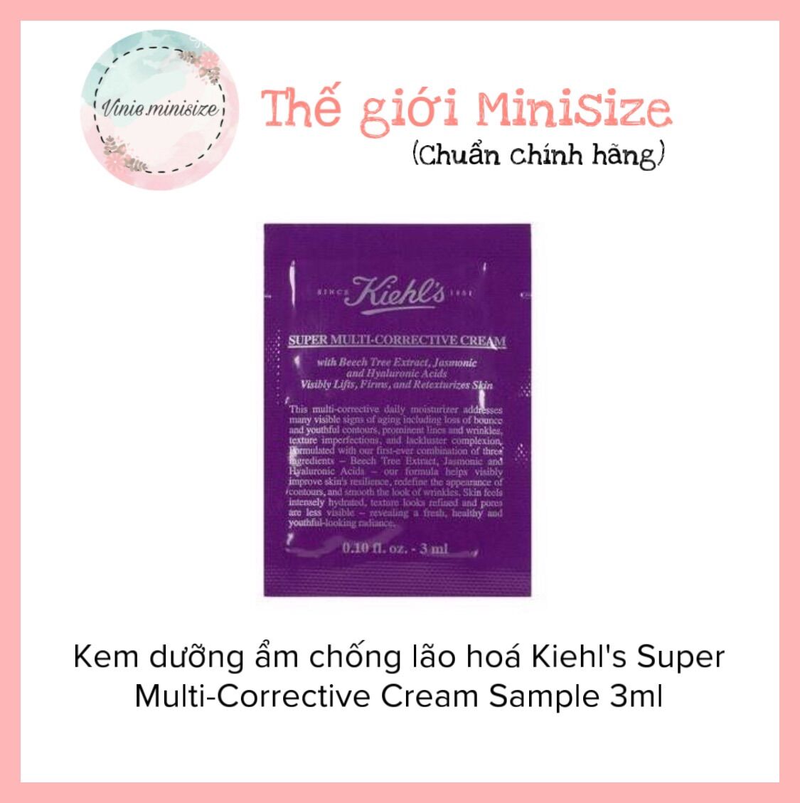 Kem dưỡng ẩm chống lão hoá Kiehl's Super Multi-Corrective Cream Sample 3ml | Vinie.minisize