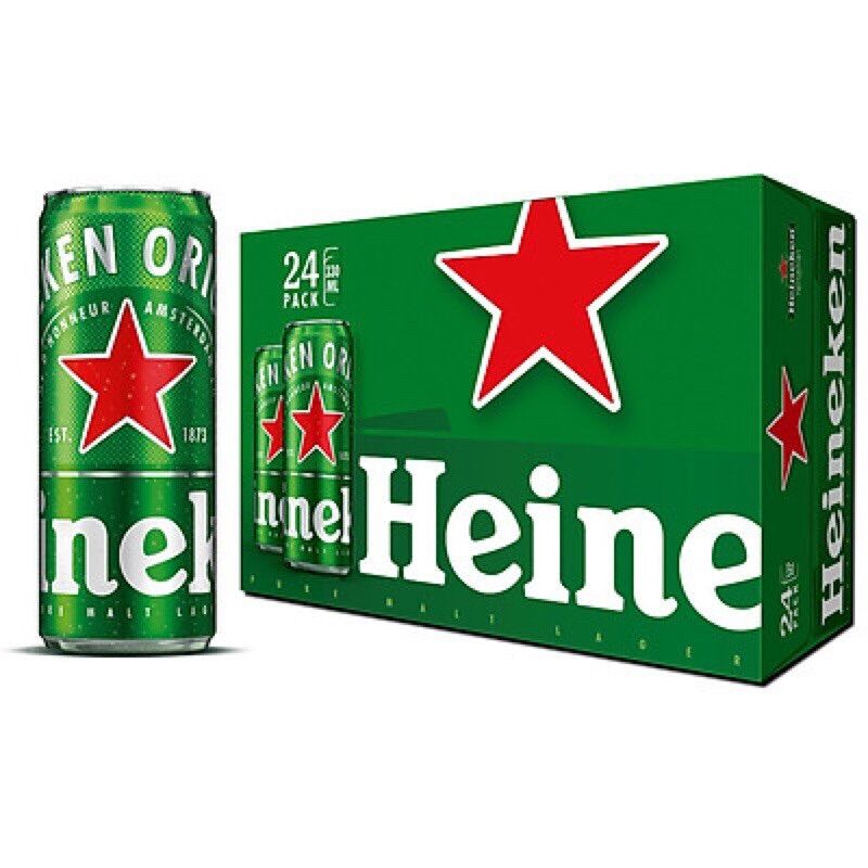 Bia Heineken thùng 24 lon 330ml