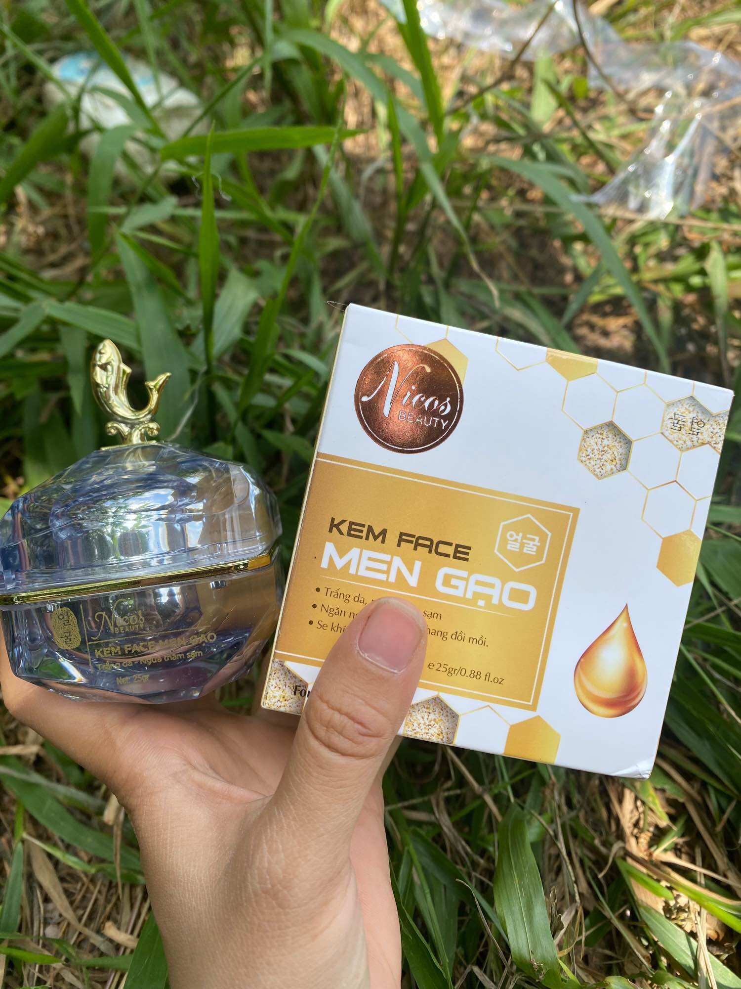 (CHÍNH HÃNG 100%)Kem Face Men Gạo Nicos 25g