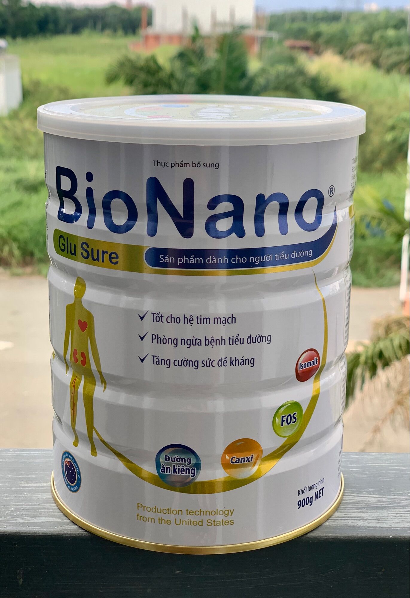 Sữa dành cho người tiểu đường bio nano glusure 900gr