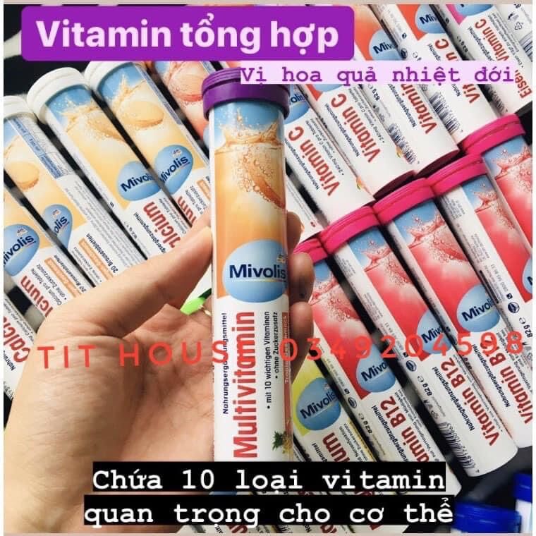 Viên C sủi Mivolis Đức ống 20 viên