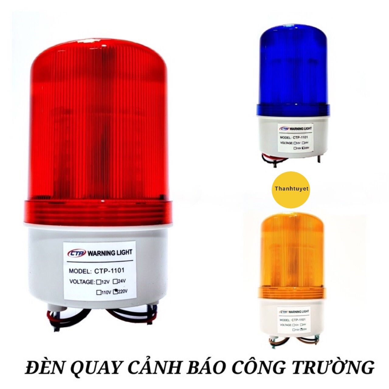 Đèn quay cảnh báo có còi