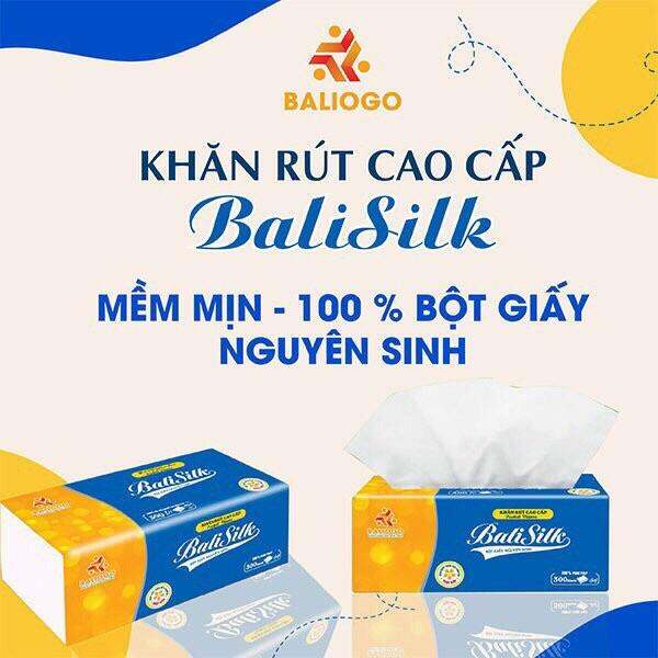 10 GÓI GIẤY ĂN CAO CẤP BALISILK 100% BỘT GIẤY NGUYÊN SINH