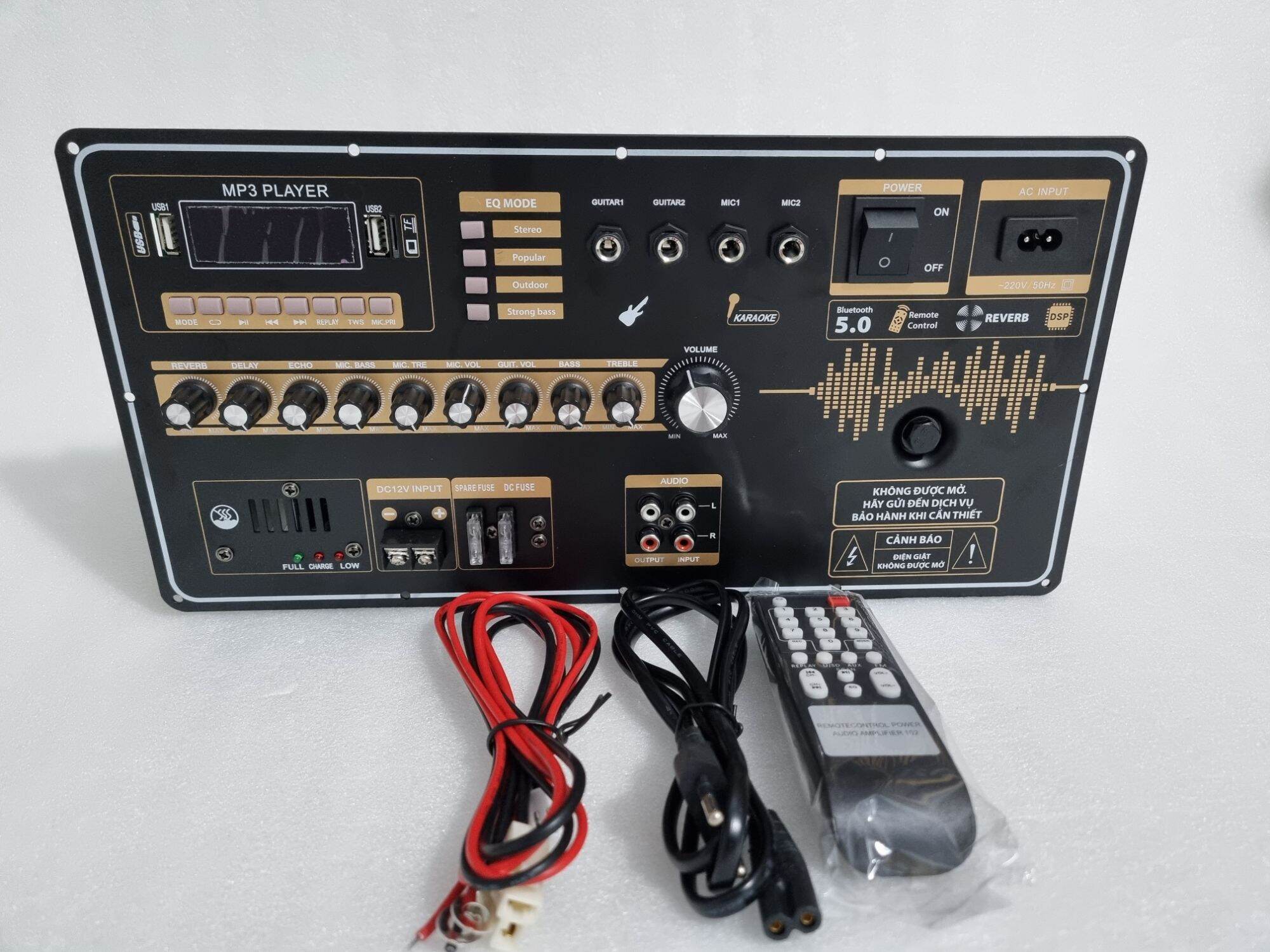 Mạch loa kéo cao cấp có reverb mẫu nằm ngang