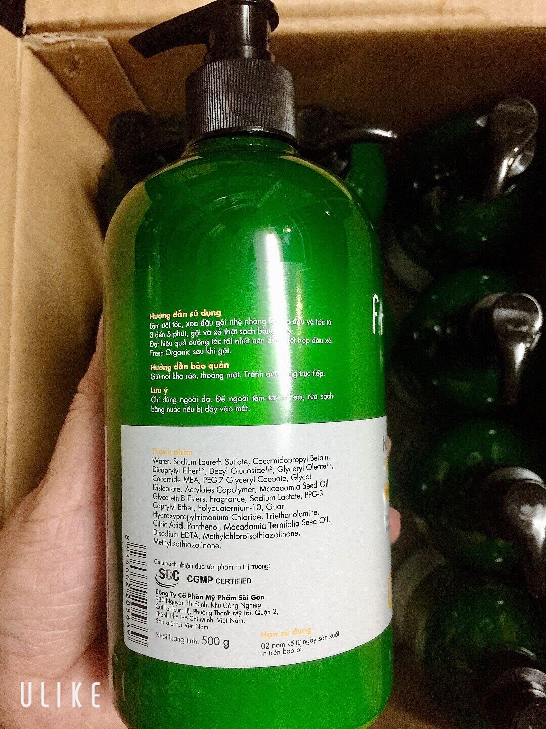 Dầu gội Fresh Organic Macca 500g