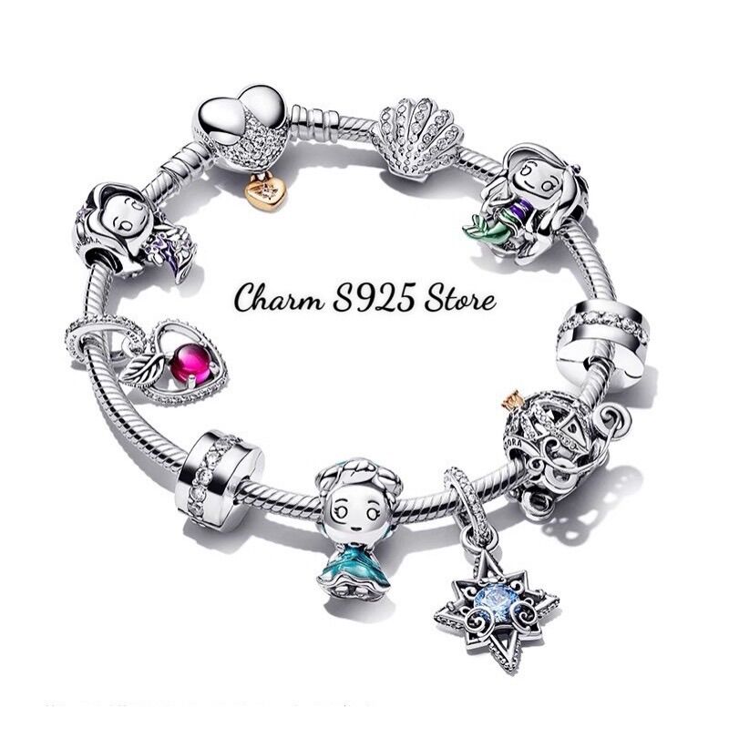 PAN ALE CHARM DISNEY TANGLED RAPUNZEL BẠC S925
