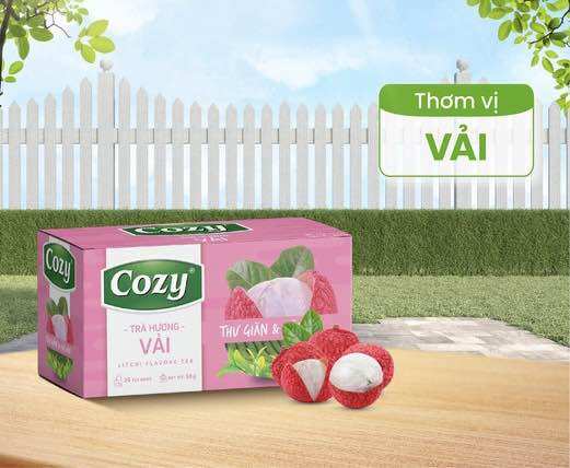 Trà vải túi lọc cozy 25tép*2gr