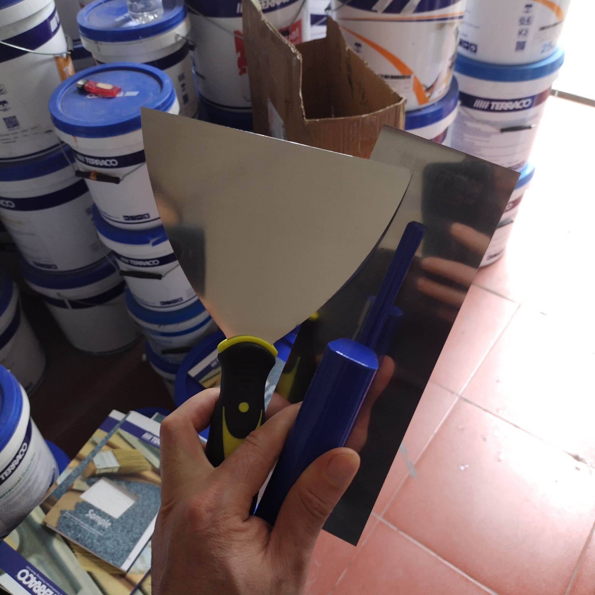 Dụng cụ cạo sơn, cây cạo kính, cây Sủi tường 28-58cm, cạo bụi kính - 6