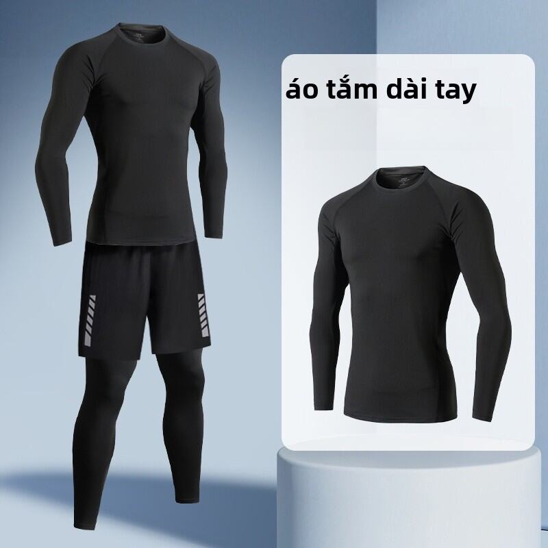 Quần Short Bơi Lội Tay Dài Chống Nắng Nhanh Khô Quần Lót Bướm Quần Áo Bơi Nam Quần Áo Bơi Lội Chuyên