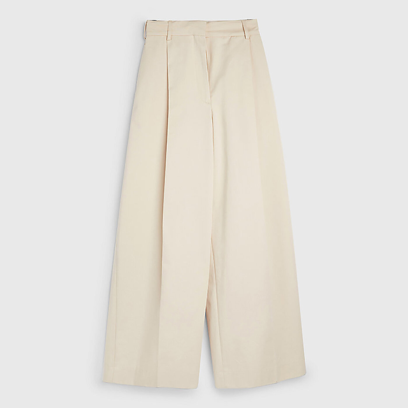 Tommy hilfiger - quần dài nữ thl np high waist pleated chino ww0ww36544aeg