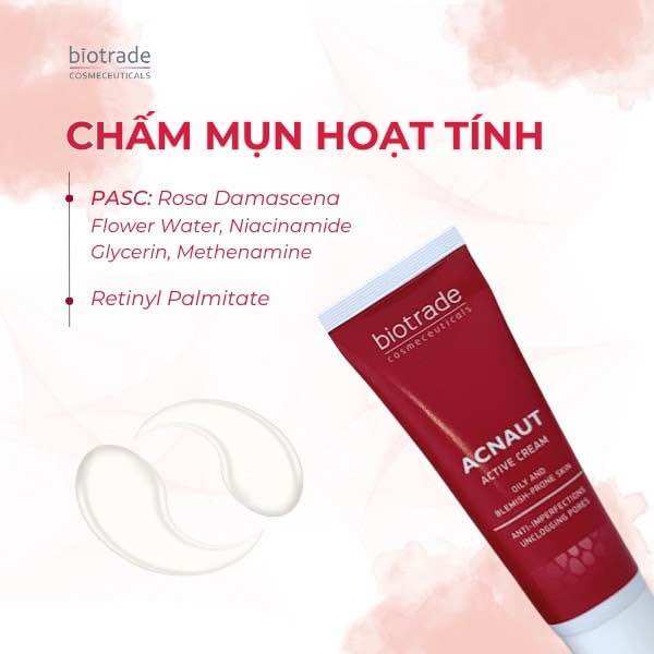 [Lọ Chiet và Fullbox]Kem Chấm Mụn BIOTRADE ACNAUT ACTIVE Cream