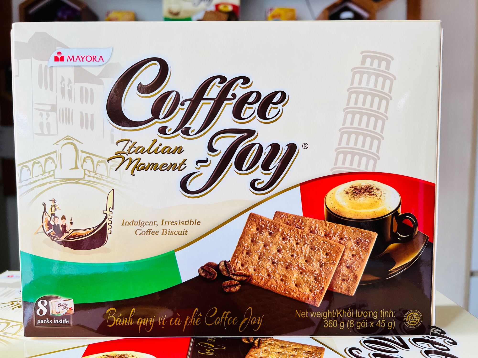 Bánh quy vị cà phê Coffee Joy 360g của Indonesia