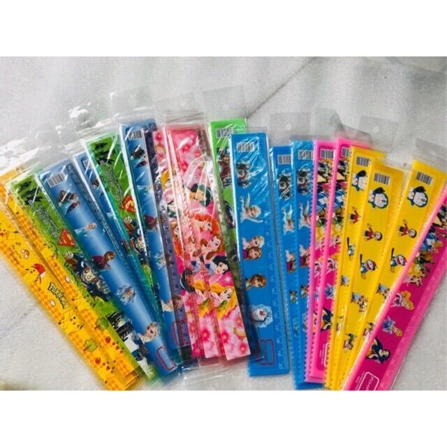 Set 10 Cây Thước HỌC SINH, 2 Loại (Dài 20cm)