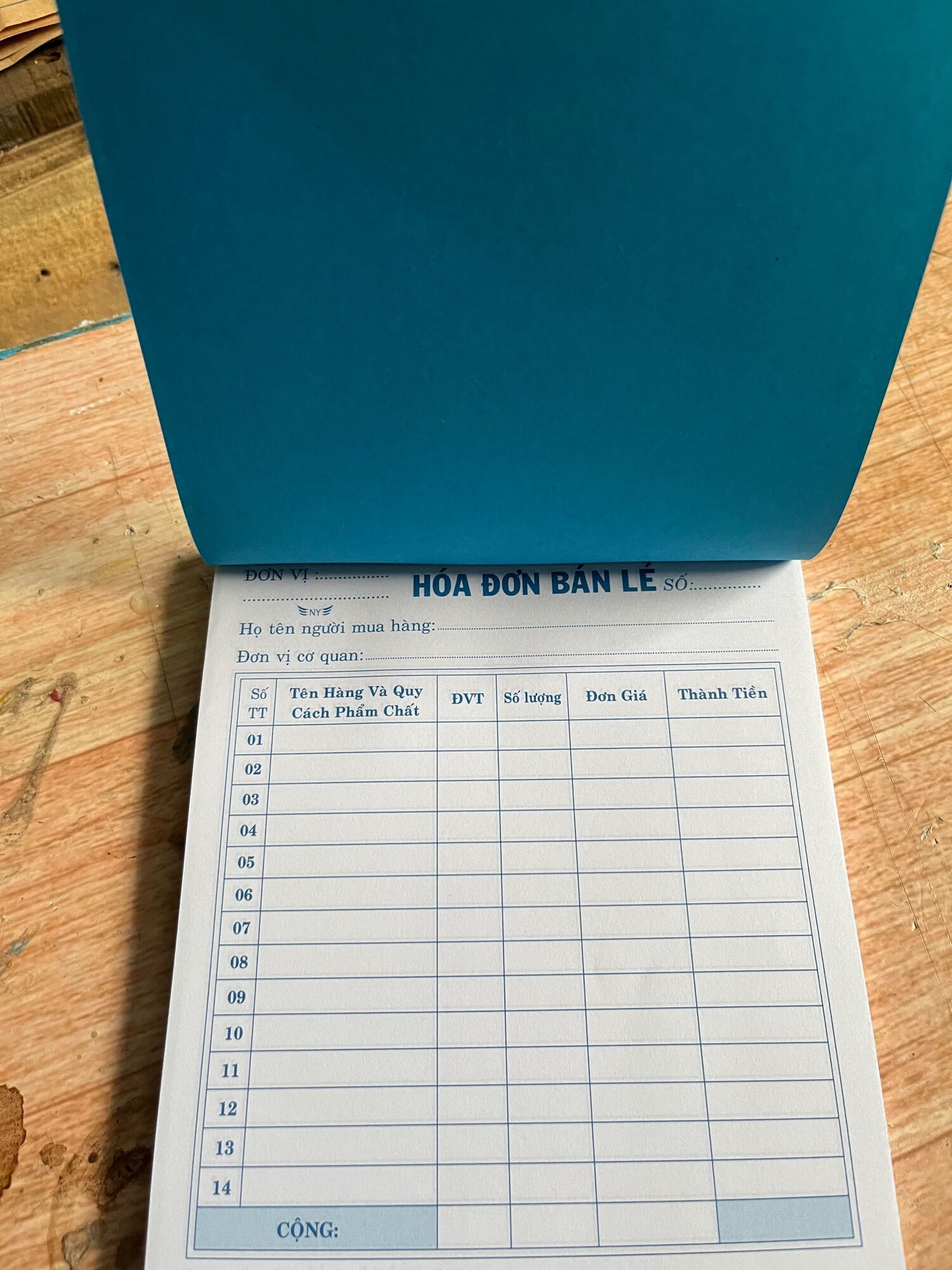HÓA ĐƠN BÁN LẺ
