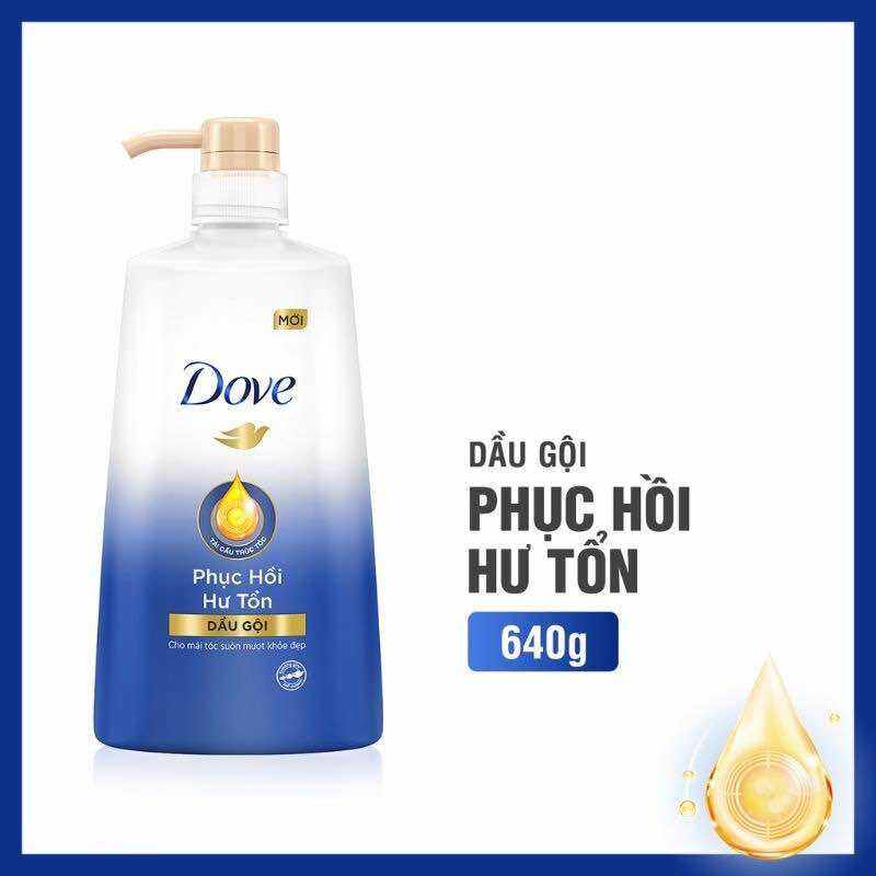 Dầu Gội Dove 650g Phục Hồi Hư Tổn