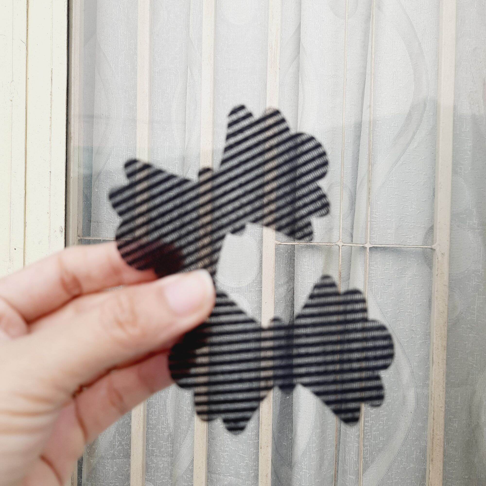 Combo 2 miếng dán tóc mái màu đen (size nhỏ 4.5×7cm)