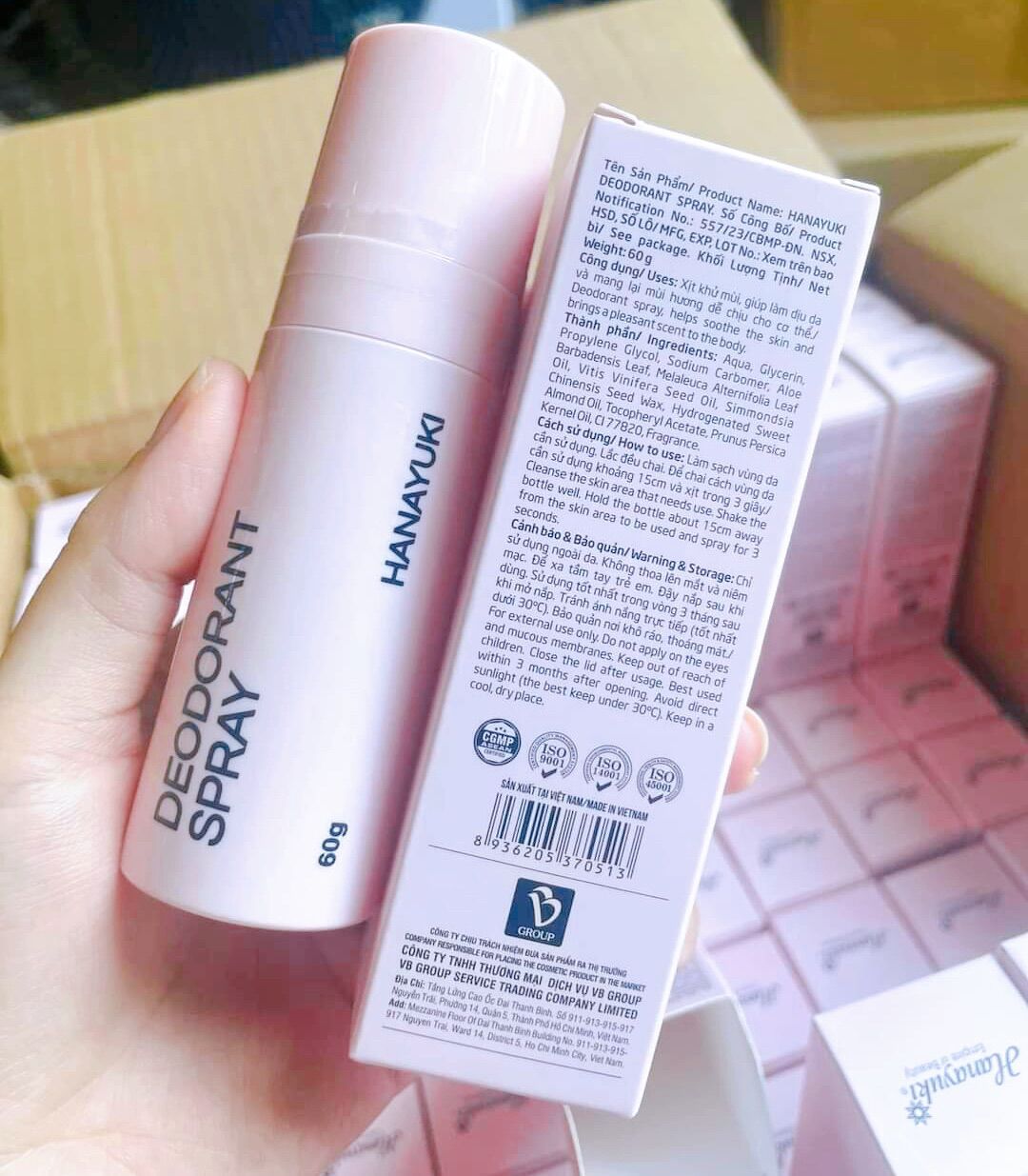 Xịt khử Mùi Cơ Thể Hanayuki - Deodorant Spray
