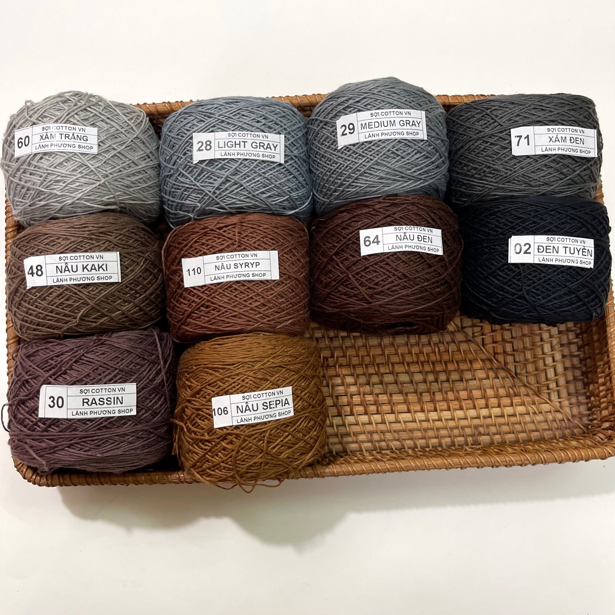 Sợi Cotton Việt Nam ( 100gr)