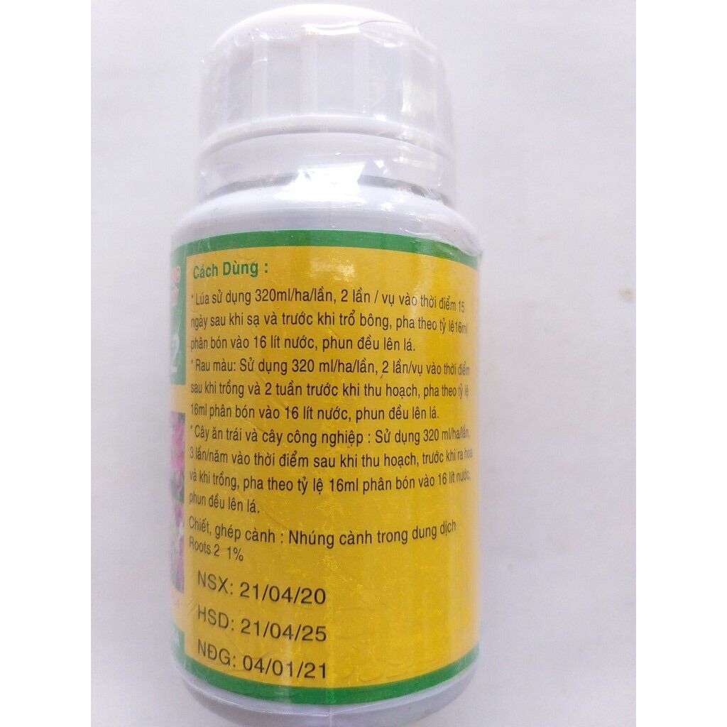 Phân bón lá hữu cơ sinh học - Roots 2 - 100ml