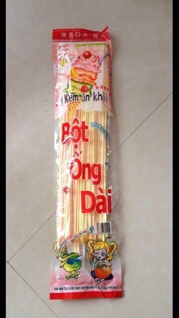 Kẹo bột ống dài tăm lạnh ( túi nhiềi ống) SỈ ĐỒ ĂN VẶT