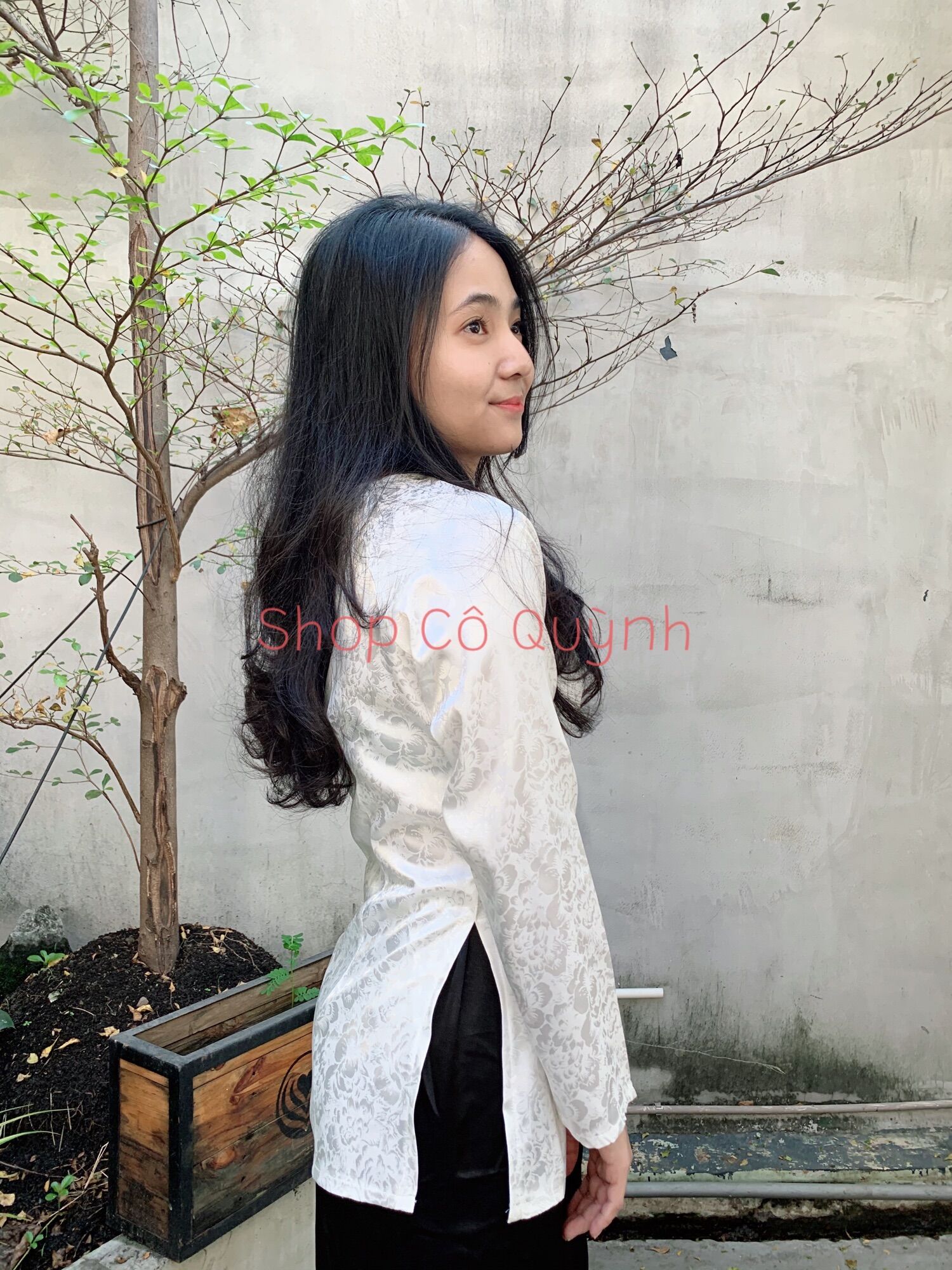 ÁO BÀ BA GẤM VÂN HOA NỔI SIÊU ĐẸP
