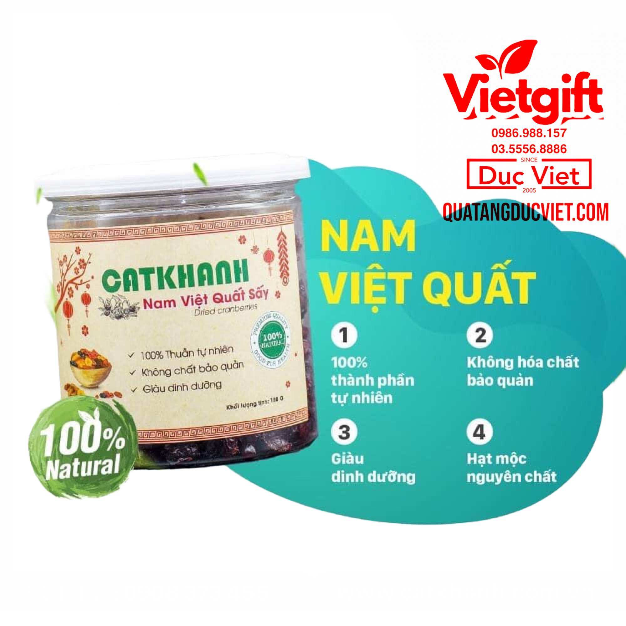 Trái cây sấy 200 Gram Cát Khánh lon pet