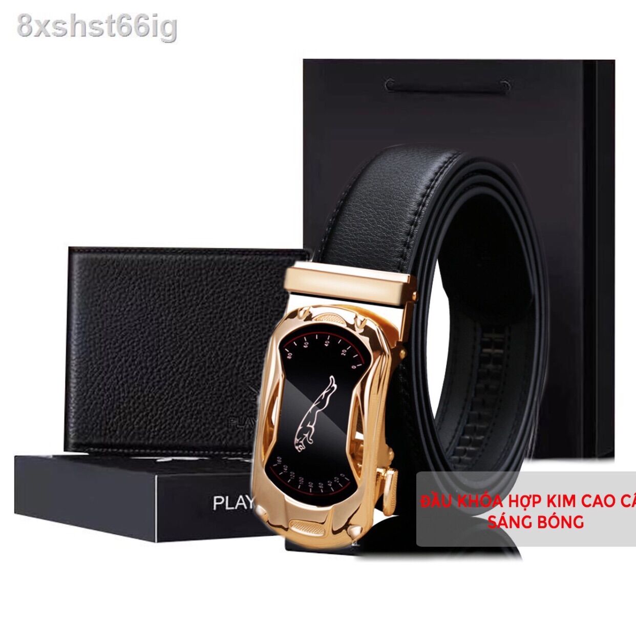 Thắt lưng da nam da bò thật, dây nịt da bò chuẩn xịn cao cấp, dây lưng da chính hãng playboy plb23