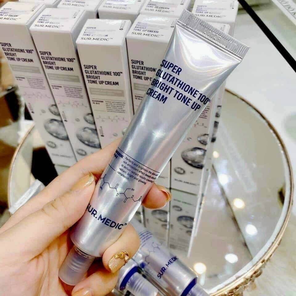 Kem Dưỡng Trắng Da Sur.medic Super Glutathione 100 Bright Tone Up Cream - 40Ml