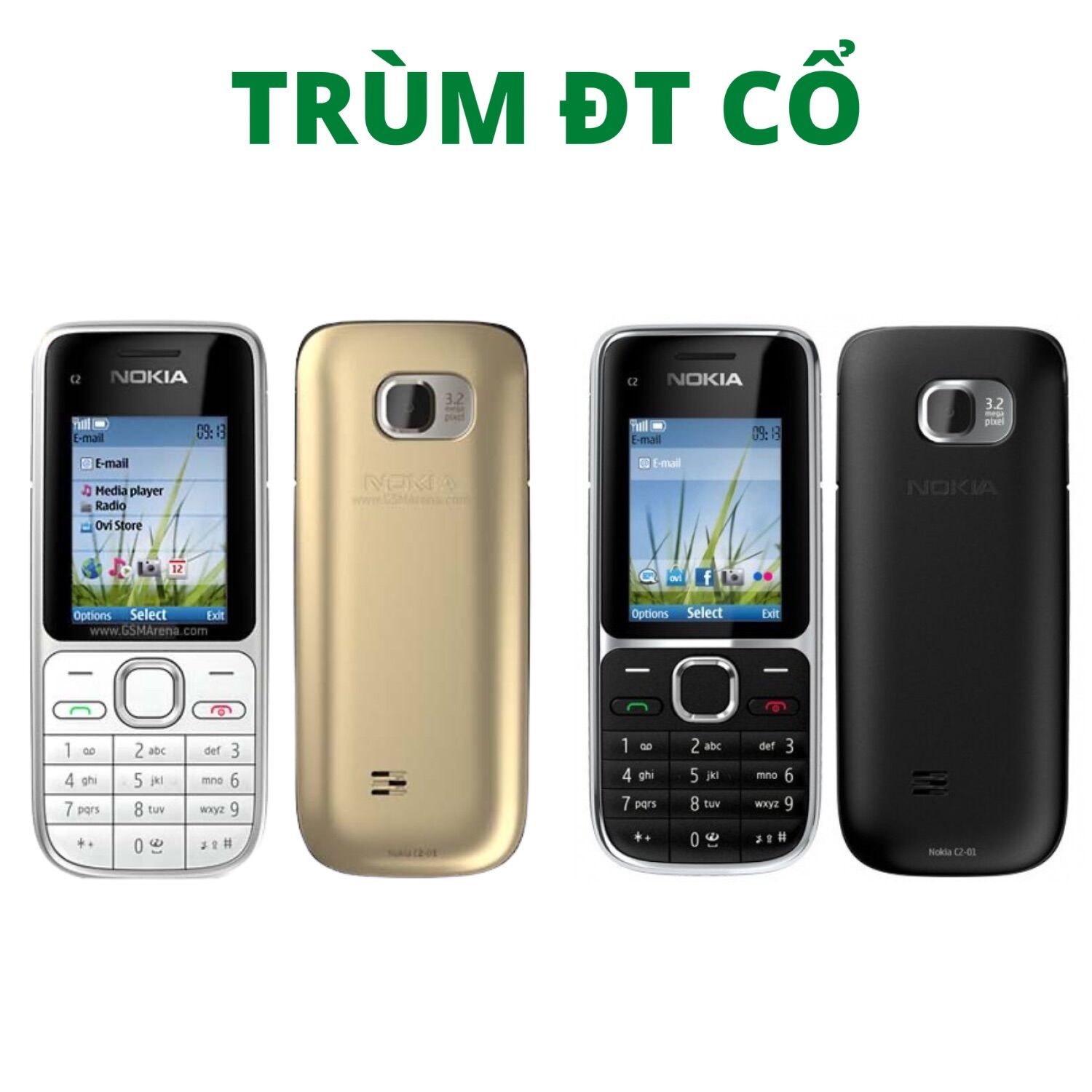 Điện thoại nokia c2 01 chính hãng giá rẻ