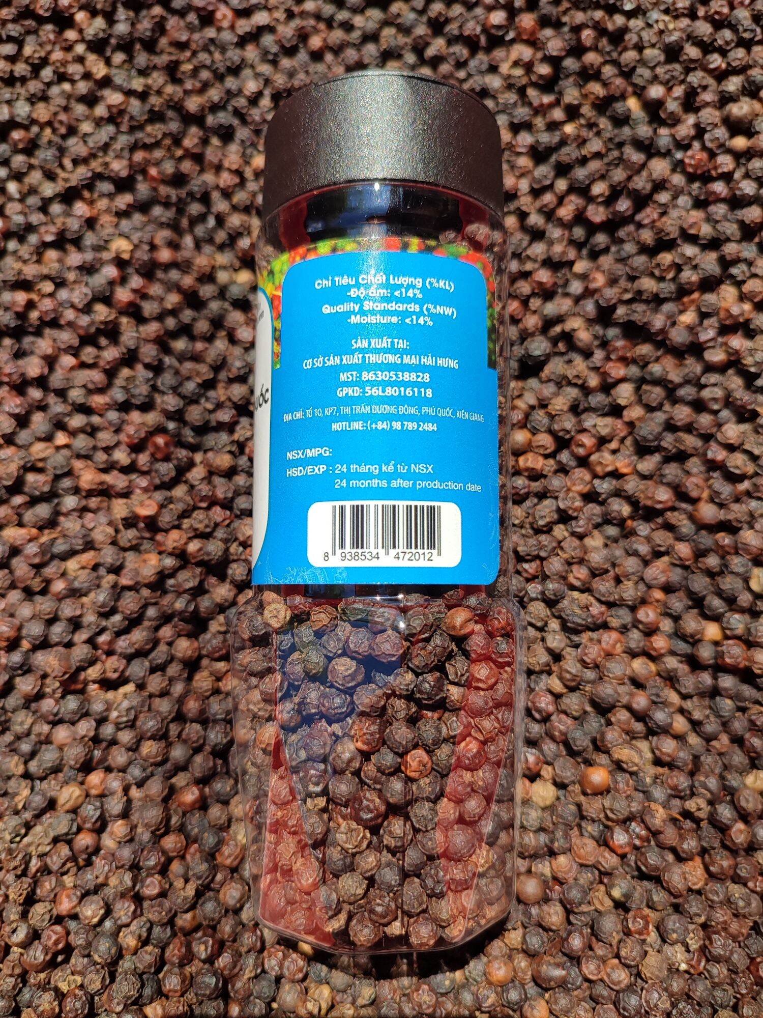 Tiêu đen Phú Quốc 100g Hũ nhựa