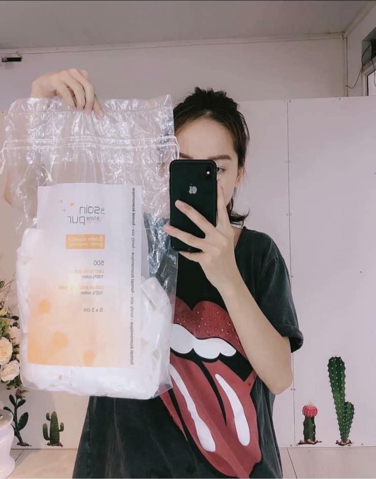 Bông Tẩy Trang Pháp 500 Miếng