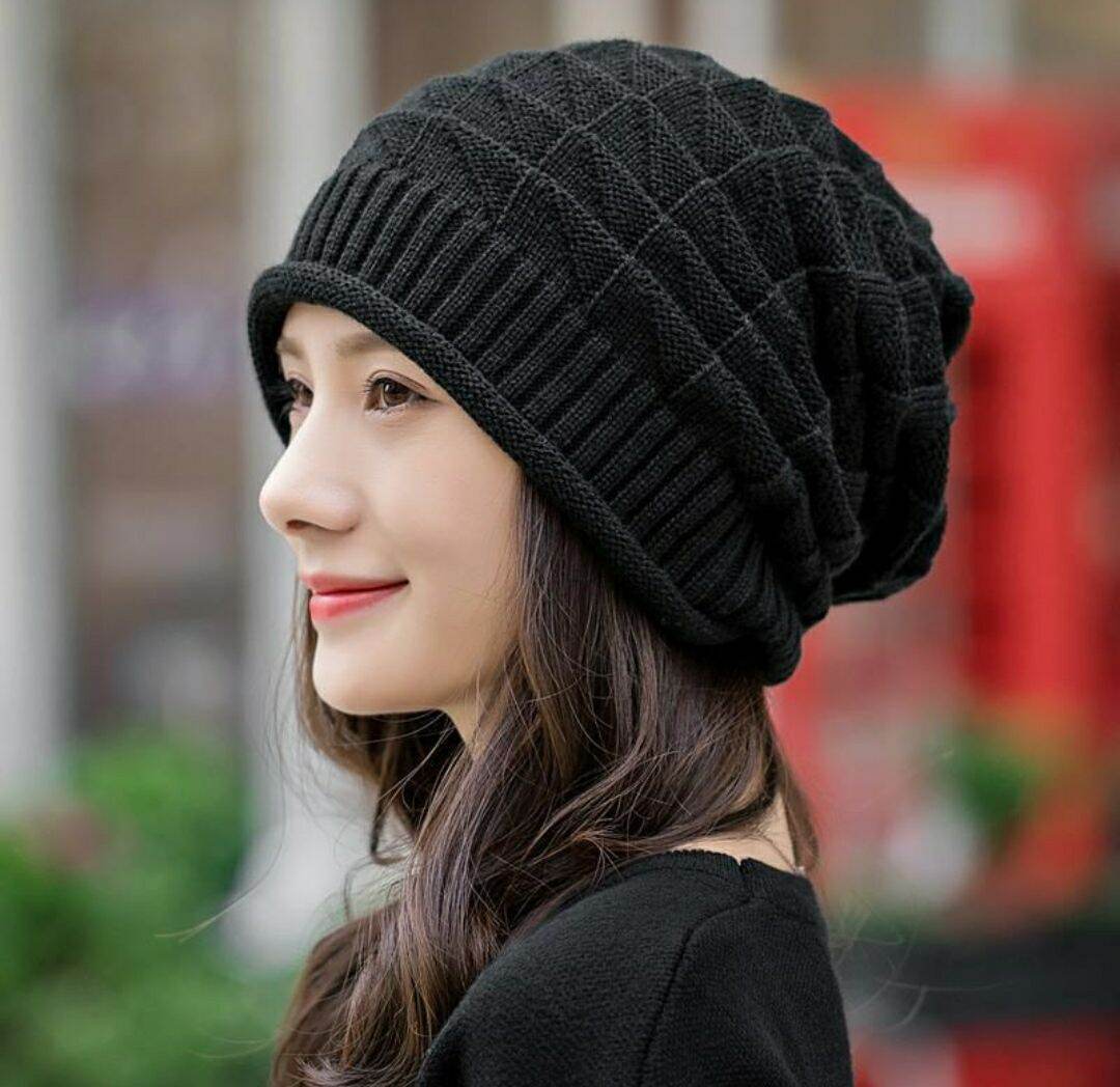 Mũ len nón len nam nữ thời trang Hàn Quốc mới